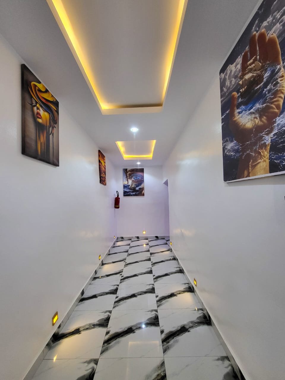 Reignvella illuminated corridor